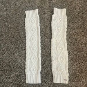 Hollister Cream Leg Warmers